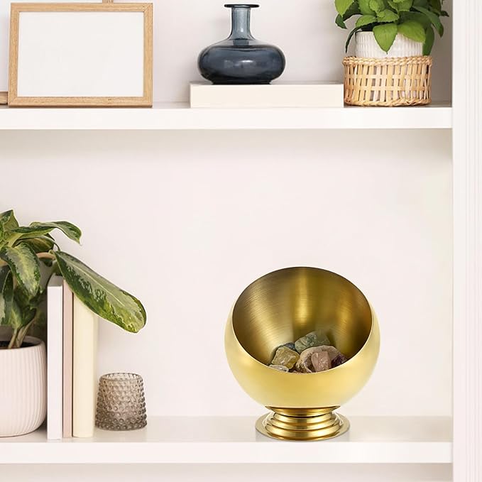 Golden Key Bowl for Entryway Table Decorative Storage Dish Catch All Bowl for Fruit Coffee Pod Holder Centerpiece for Kitchen Home Decor