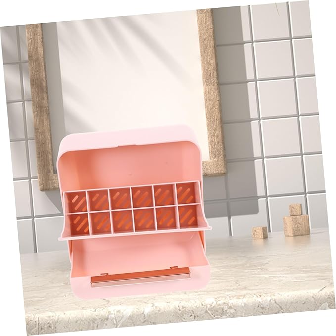 Happyyami Cosmetics Storage Box Multi-functional Jewelry Organizer Drawer Elegant Lipstick Holder for Makeup and Accessories for Valentine Day Mother Day Birthdays