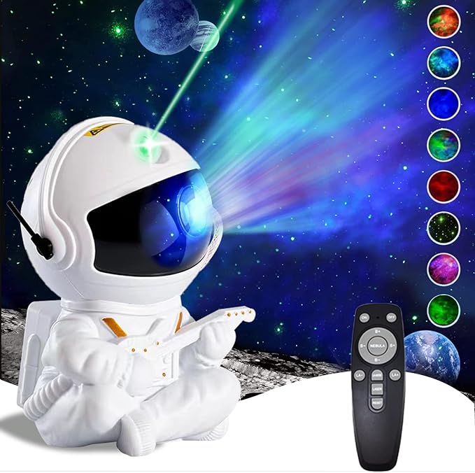 Astronaut Galaxy Projector, Star Projector Light, Kids Night Light, Nebula Star Ceiling Night Light with Remote,Gifts for Birthdays, Valentine's Day, Christmas