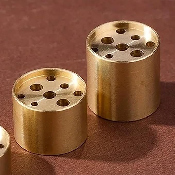 Large Brass Incense Holder with 9 Holes, Incense Stick Holder for Meditation Yoga Relaxation, Alloy Burner for Traditional Japanese Nepal Sticks, Home Office Decor