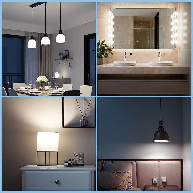 GvvooHome Vanity Light Bulbs for Bathroom, G25 LED Globe Light Bulbs for Makeup Mirror Dressing Room, 60W Equivalent, 5000K Daylight, 800LM, E26 Base, Non-Dimmable, 8-Pack
