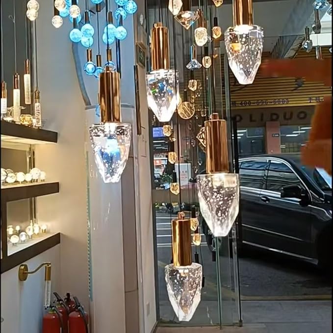 Crystal Decorative LED Light Bulbs 5 Watt(Equivalent 40w),Fancy Unique Pretty Light Bulb E26 Base, Three Color Variable Lightbulbs for Staircase,Bars, Ambience (FP-53, 1PC)