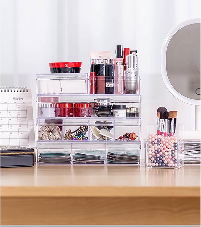 KissYou Acrylic Box with Lid Clear Square Cube Jewelry Storage Contanier Wedding Easter Party Favor Display Boxes Graduation Candy Boxes