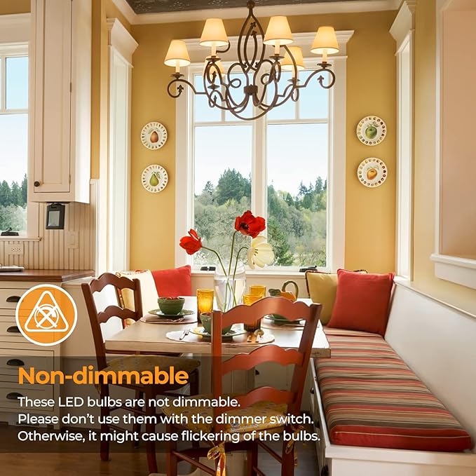 Brightever Vintage LED Edison Bulbs 60W Equivalent, 6W ST58 Warm White 2700K Antique LED Filament Bulbs with E26 Medium Base, Clear Glass Style for Table Lamps, Wall Sconces, No-dimmable 8 Packs