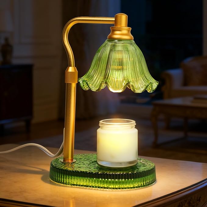 Candle Warmer Lamp with Timer Dimmable, Adjustable Candle Warmer Lamp for Jar Candles 3-Wick, Flameless Smokeless Candle Heater with 2 Bulbs, Home Decor Birthday Mothers Day for Women Mom