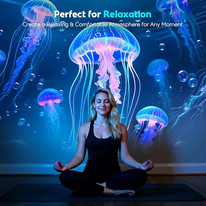 3D Galaxy Projector with 60 Immersive Themes, HD Immersive Star Projector with Bluetooth Speaker & Timer, Aurora Nebula Projector Night Light for Room/Christmas/Party/Birthday (White)