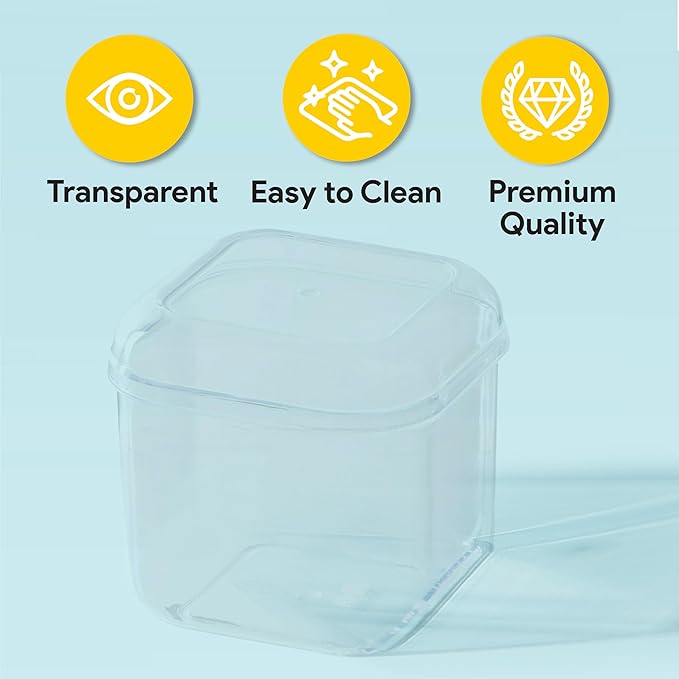 Hammont Acrylic Box - Party Favor Gift Boxes - Clear Cube with Rounded Edges for Gifts, Weddings, Treats, Candies & Accessories - Square Home Storage Boxes | 3”x3”x3 (12 Pack)