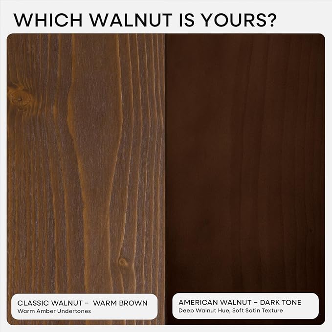 Homeforia Classic Walnut 20 inch Floating Shelf, High End Solid Real Wood Small 20inch Floating Shelves for Wall Mounted, 20in Floating Shelves, Heavy Duty Bracket, 20 X 6.5 X 1.75 inches, Set of 2
