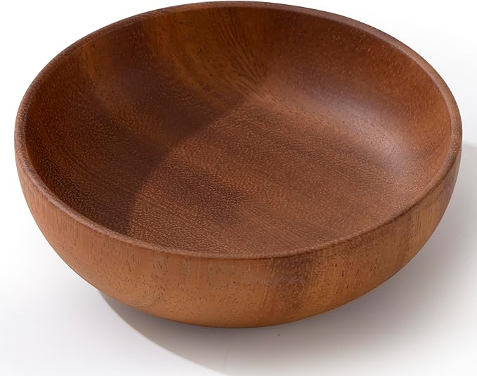 4.7inch Small Round Keys Bowl for Entryway, Acacia Decorative Bowl for Organizing Tabletop Decorative Organizer Basket for Keys Wallet Cell Phone for Fruit Candy Cracker