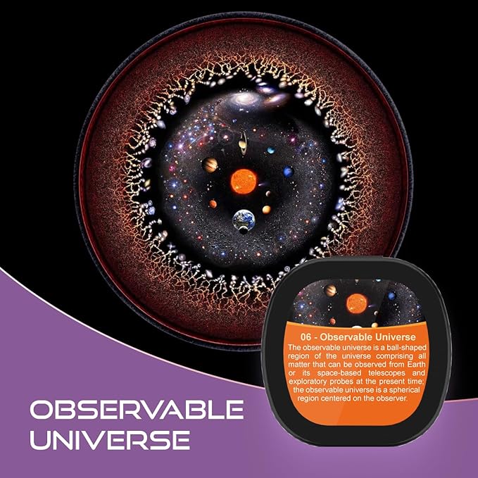 Set of 6 Replaceable Galaxy Projector Disc – for Samosvit Home Planetarium Galaxy Projector with Meteor Effect – Gift for Kids (Cosmic Nebulas 1/6) Galaxy Disc