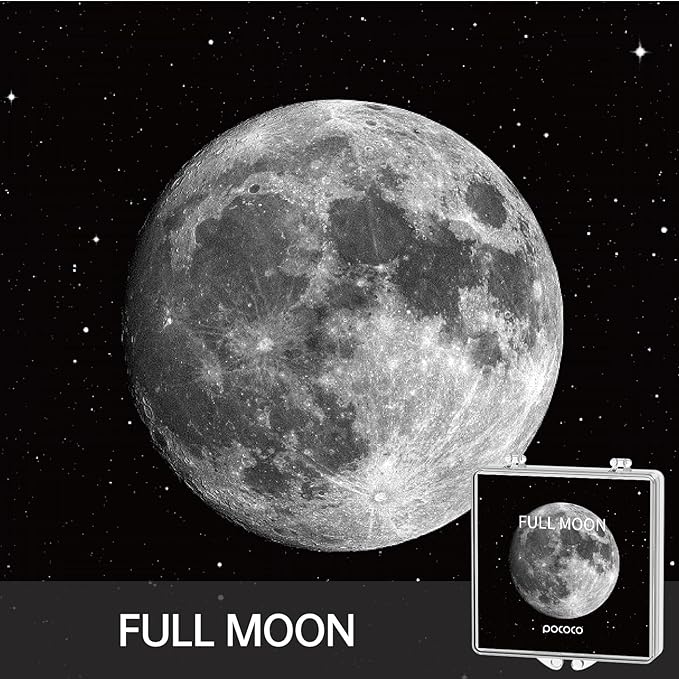 POCOCO Galaxy Projector + Moon and Stars Discs (6 Pieces)