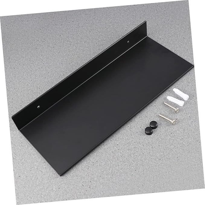 Makeup Organizer Wall-mounted Storage Brackets Toiletry Storage Vase Holders Tissue Box Easy Install Black Multipurpose