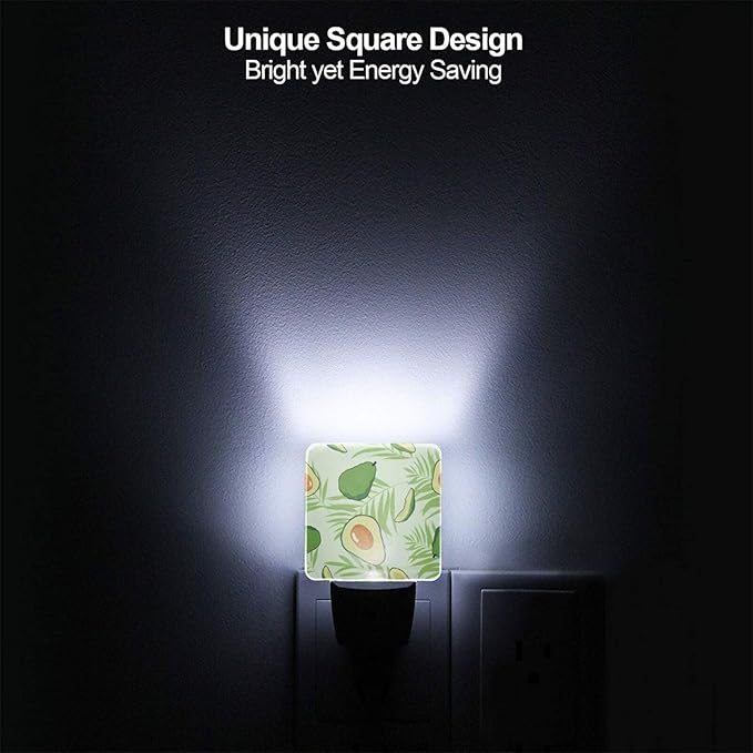 Night Light Plug-in Dusk to Dawn Smart Sensor White Led Nightlight for Bedroom Bathroom Kitchen Hallway Stairs Energy Efficient Decor Desk Lamp