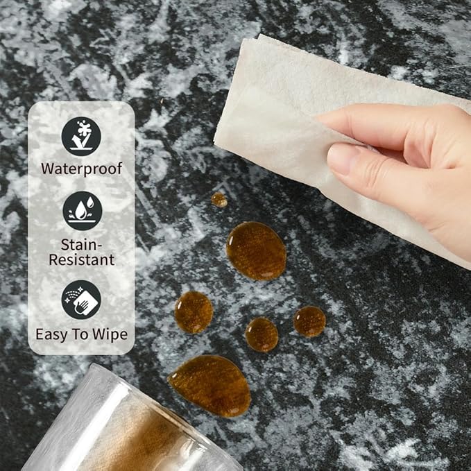 Rugxara 3x5 Rug for Entryway Bedroom, Black 3x5 Washable Area Rug, Vintage Retro Boho Throw Rug, Non Slip & Low Pile Small Carpet for Indoor Kitchen, Bedside, Living Room, Bathroom and Dining