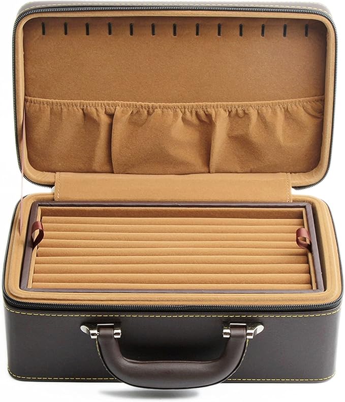 Makeup Organizers Jewelry Box Leather Multifunctional Portable Jewelry Box Ring Necklace Jewelry Storage Display Box Large Capacity Jewelry Boxes Organizer Jewelry Case