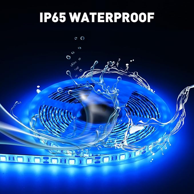 25ft Pontoon Boat Lights Marine LED Strip Lights 12V Waterproof, Interior Light Deck Light for Kayak, Jon Boat, Bass Boats, Fishing Boats (Blue)