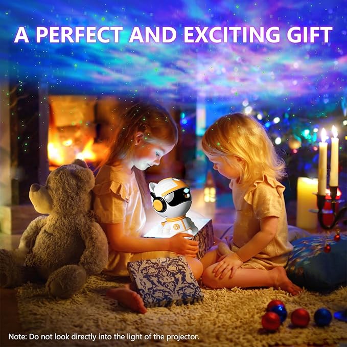 Start Projector-8 Colors Northern Light,Starry Nebula Ceiling LED Lamp, Robot Astronaut Galaxy Projetor with Remote,Galaxy Projector for Kids Room Decor Aesthetic,Star Projector for Bedroom