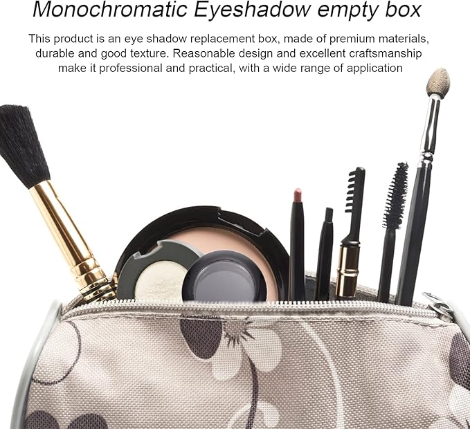 FRCOLOR 8pcs Eyeshadow Case Empty Organizer Versatile Makeup Tool for Travel Home Storage Lightweight Design for Eye Shadow Blush Lip Gloss Compact and Practical Makeup Storage