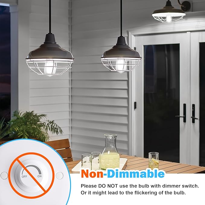 ASOMST 16-Pack Vintage Edison LED Bulbs, 60W Equivalent, 850LM 6W Edison Light Bulb Daylight White 5000K, ST58 LED Filament Bulb E26 Base, Non-Dimmable