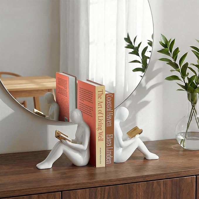 MESMOS Set of 2 Decorative Coffee Table Books, Interior Design Faux Book Storage Boxes for Bookshelf Decor & Living Room Home Decor, Hardcover Decorative FakeBooks Decoration, Home & Living Edition