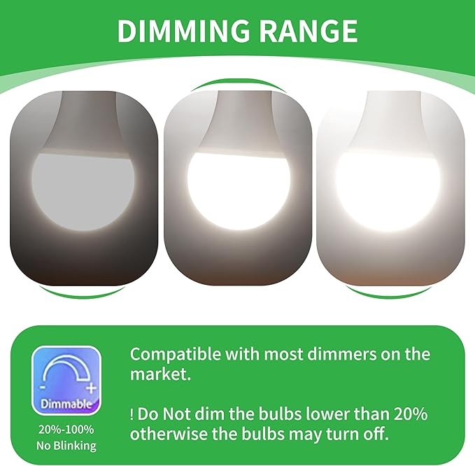 Qualilux Dusk to Dawn Light Bulbs, Auto On/Off Light Sensing LED Bulbs Outdoor, Daylight, Dimmable, 12W 1000LM 75W Equivalent, HQ-H029