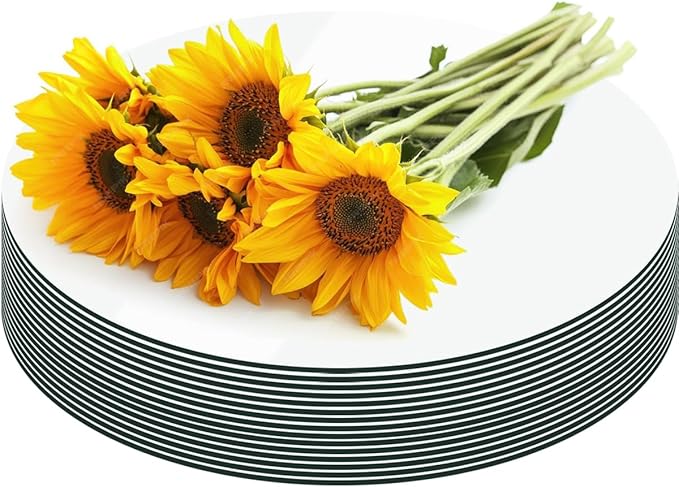 15 Pack Round Mirror Centerpieces for Tables Decorations, 12inch Acrylic Mirror Plate Circle Mirror Trays Wedding Centerpieces, Self Adhesive Non Glass Stickers for Home or Wall Decor Candle Crafts