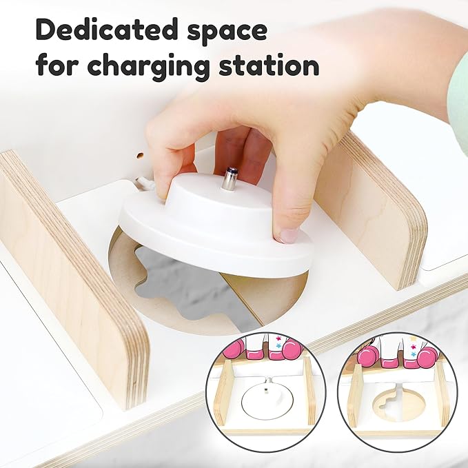 stadtecken Wooden Shelf for Music Box I Suitable for The Toniebox and ca. 50 Tonies I Perfect Storage in The Children's Room I for Setting up or Hanging (Large, Pony)