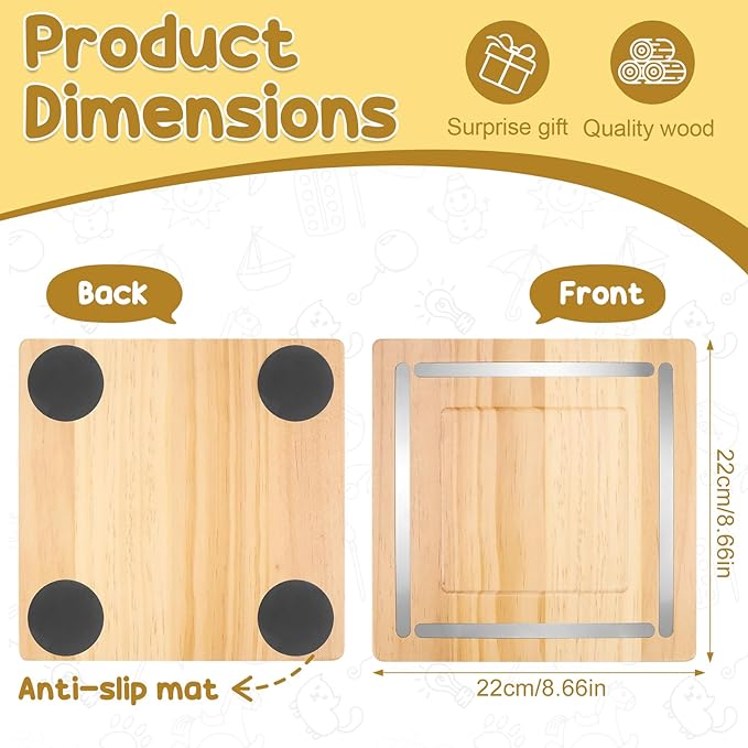 Taladad for Tonie Shelf, Tonies Storage for Toniebox 2/ Toniebox 1 Tonie Figures Creative Tonies Magnetic Shelf for,Tonie Box Player 10-30 Characters (Nature)