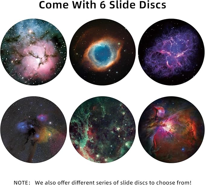 Realistic Discs - Discs for Ainael Galaxy Projector, 5k Ultra HD Slide for Home Planetarium, 6 Discs Set Without Projector (Nebula 2)