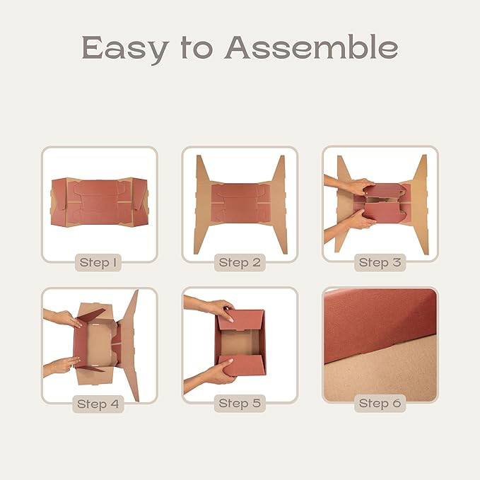 Pack of 5 Empty Sturdy Gift Basket Made in Italy - Ideal for Party, Wedding and Any Occasion - 9" x 6.69" x 3.14" Havana - Stars