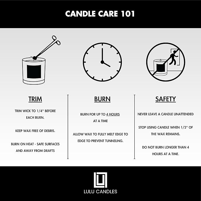 Lulu Candles | Saffron & Amber | Notes: Jasmine, Saffron, Cedar, & Amber | Smells Woody & Floral | Luxury Scented Soy Jar Candle | Hand Poured in The USA | Highly Scented Long Lasting (9 Oz.)
