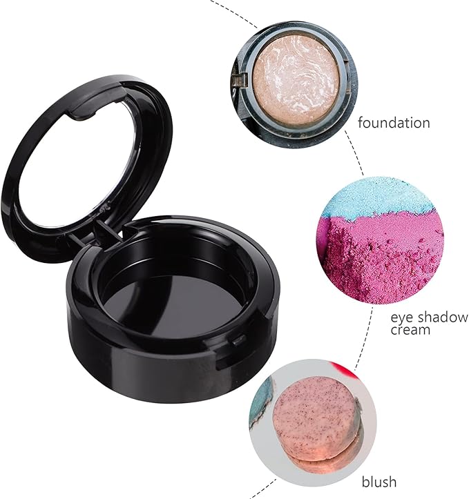 FRCOLOR 8pcs Eyeshadow Case Empty Organizer Versatile Makeup Tool for Travel Home Storage Lightweight Design for Eye Shadow Blush Lip Gloss Compact and Practical Makeup Storage