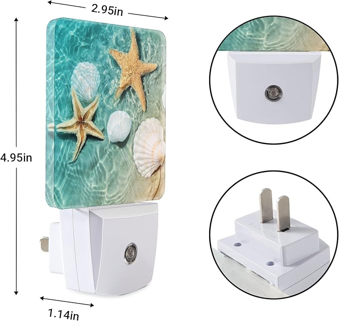 Night Light Plug-in Dusk to Dawn Smart Sensor White Led Nightlight for Bedroom Bathroom Kitchen Hallway Stairs Energy Efficient Decor Desk Lamp