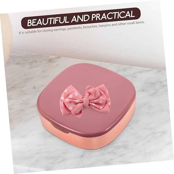 BESPORTBLE Portable Jewelry Storage Box Mirror Jewelry Organizer for Travel Makeup Organizer Mirror