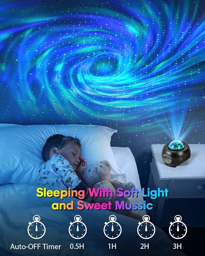 Star Projector Galaxy Light, Galaxy Projector for Bedroom with APP Remote Control, Timer - Night Light Projector for Kid Adult Aurora Light Projector Decorations Wedding Club Decor