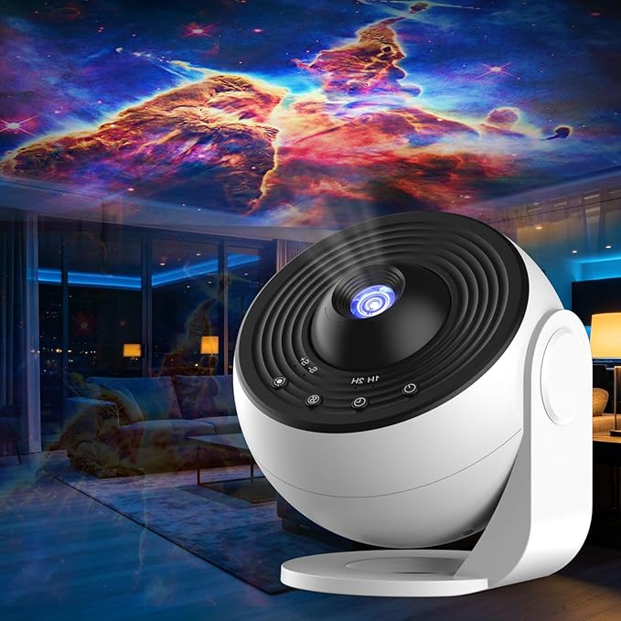 Galaxy Projector Pro for Bedroom, 13 in 1 Planetarium Star Projector with Solar System & Constellation, 360° Rotating LED Nebula Ceiling Projector, Timer Night Light for Kids Adults Room Decor & Gift