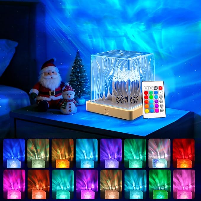 Northern Lights Projector, 16 Colors Aurora Lamp Galaxy Projector fot Teens with Remote Control and Aurora Drift Effects for Bedroom Night Light for Kids, Christmas Gift for Boys & Girls