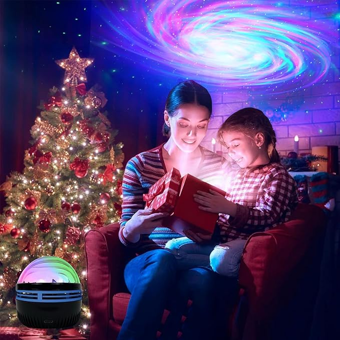 MAXROCK Black Hole Galaxy Projector, Night Light with Remote Control for Kids Bedroom, Sensory Lights for Adults Room Aesthetic, Party