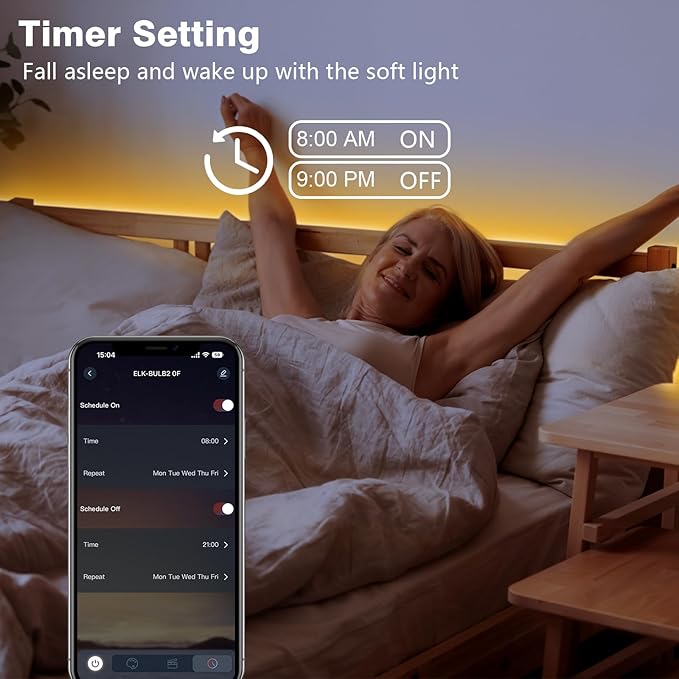 Wefomey White LED Strip Lights, Dimmable Bright 24V Flexible Tape Light with Remote and App Control, UL-Listed Power Supply, 2700K-6500K White Lights for Bedroom (1 Rolls of 131ft)
