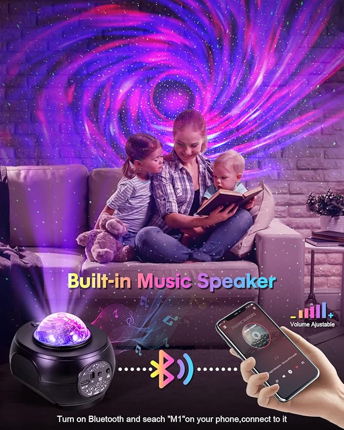 Star Projector Galaxy Light, Galaxy Projector for Bedroom with APP Remote Control, Timer - Night Light Projector for Kid Adult Aurora Light Projector Decorations Wedding Club Decor