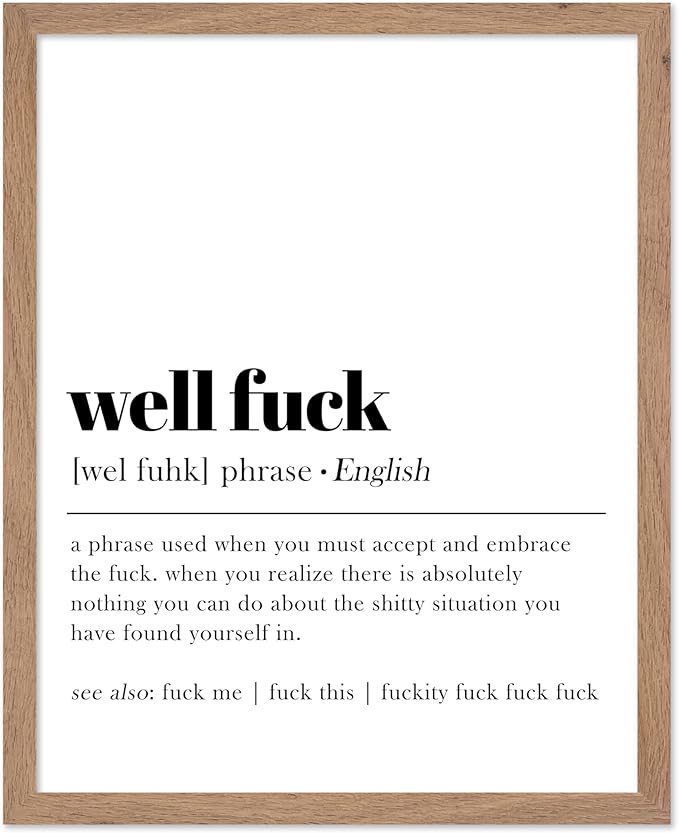 Poster Master Definition Print - Typography Poster - Dictionary Art - Minimal Gift for Men & Women - Funny Wall Decor for Dorm, Bedroom or Living Room - 8x10 Beige Framed