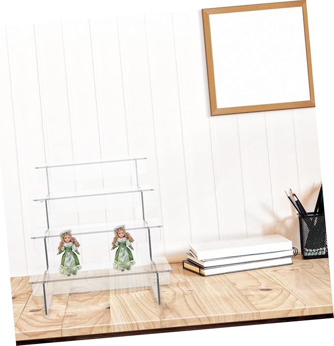 DECHOUS Collection Model Storage Rack Acrylic Figures Stand Vanity Makeup Organizer Sturdy Design