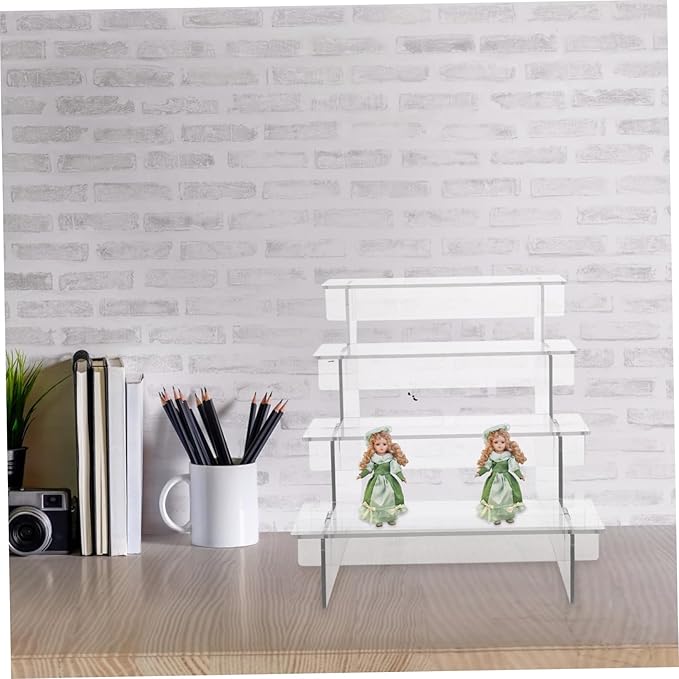 DECHOUS Collection Model Storage Rack Acrylic Figures Stand Vanity Makeup Organizer Sturdy Design