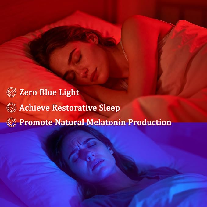 670nm Red Light Night Light for Sleep Therapy - 2 Pack, Auto Dusk to Dawn Sensor, 0.3W Dimmable & Portable LED Red Night Light Plug into Wall for Nursery Bedroom Bathroom Kitchen Hallway