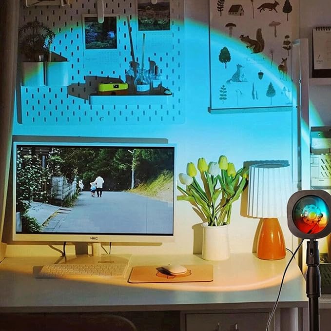 Creative Atmosphere Night Lights Sunset lamp Sunset and Dawn Lights Projector Sunset Lamp for Dormitories