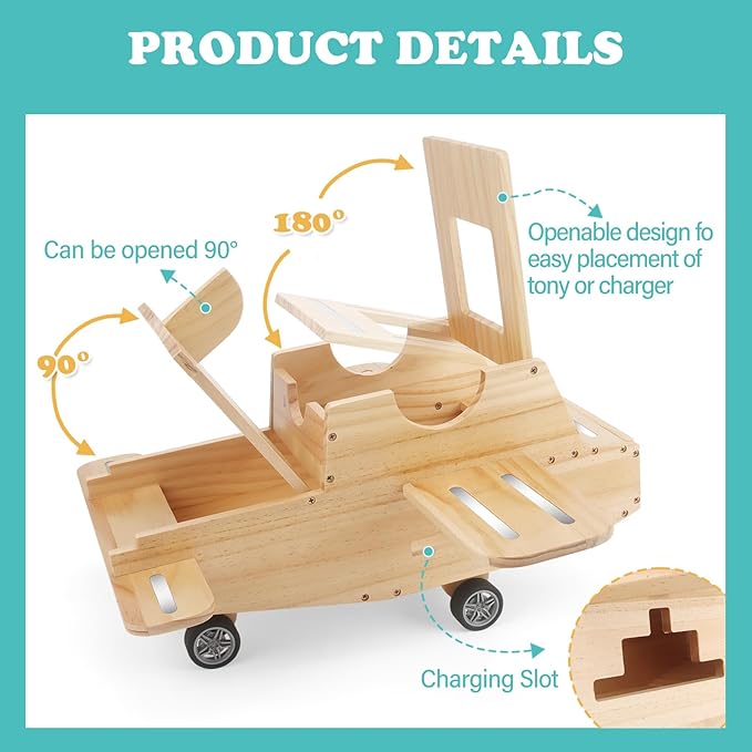 Airplane for Tonies Box Organizer Magnetic Shelf Storage, Compatible with Toniebox 1/2 Player Tonies Figures Characters for Children, Display Collection 20~30 Characters