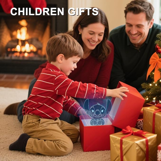 Cute Night Light, 3D Bedroom Decor Birthday Christmas Party Smart Remote Control Boy Gifts for Children's Room Decor 16 Color LED Lamp (Baby Cute)