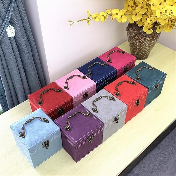 Makeup Organizer Jewelry Storage Box Jewelry Box Simple Storage Box Multi Functional Jewelry Box Three Layer Jewelry Box Storage Box (Color : J, Size : 4.7 * 4.7 * 4.7in)
