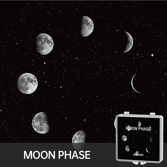 POCOCO Galaxy Projector + Moon and Stars Discs (6 Pieces)