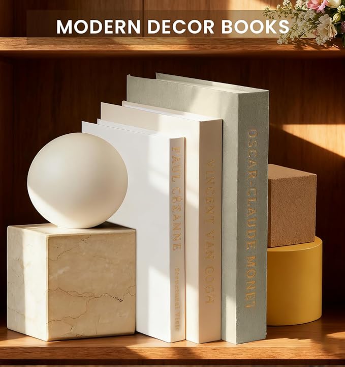 Aesthetic Decorative Books - Coffee Table Books Decor - Faux Decor Book Storage Box for Decoration - Set of 3 Linen Fake Book for Home Table Decor - Bedside Tables Decors - Home Room Bookshelf Decors with 9.06 x 6.3 x 0.984,9.84 x 7.09 x 1.18,11.02x 7....